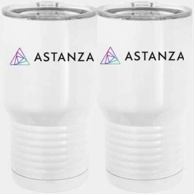 Printed - 20 oz. Tall Stainless Steel Vacuum Insulated Tumbler White Thumbnail