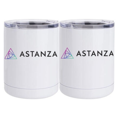 Printed - 10 oz White Stainless Steel Short Tumbler Thumbnail