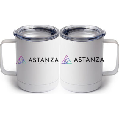 Printed - 10 oz White Stainless Steel Coffee Mug Thumbnail