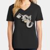 Ladies Core Cotton V-Neck Tee Thumbnail