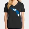 Ladies Core Cotton V-Neck Tee Thumbnail