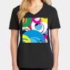 Ladies Core Cotton V-Neck Tee Thumbnail