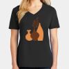 Ladies Core Cotton V-Neck Tee Thumbnail